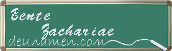 Bente Zachariae Visitenkarte